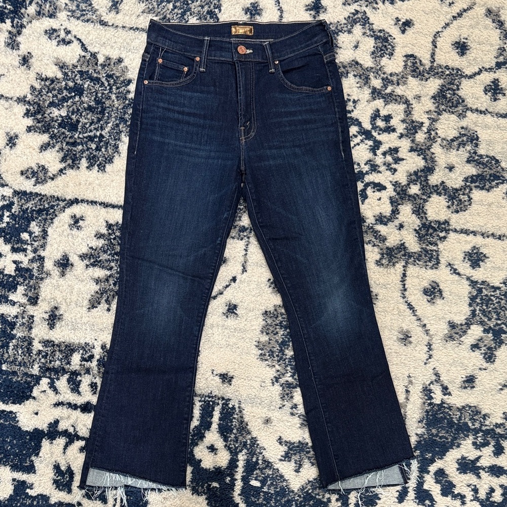 MOTHER Lil Insider Crop Step Fray — size 27